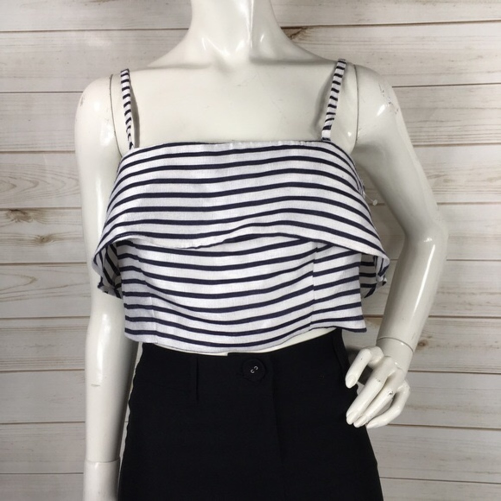 BB Dakota RSVP Striped Crop Top - Picture 5 of 8